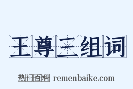 王尊三组词是什么意思的图片